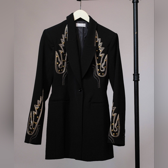 Western Embroidered Tunic Blazer - Picture 6 of 7
